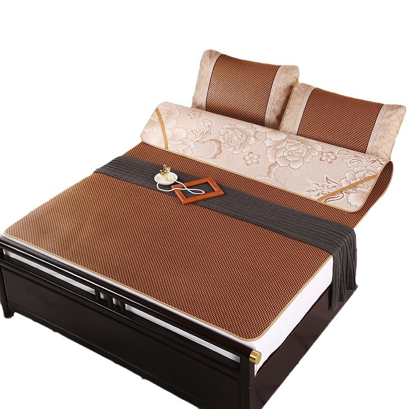 Summer double-sided summer mat rattan mat ice silk mat home sleeping naked student dormitory single straw mat winter and summer dual-use mat