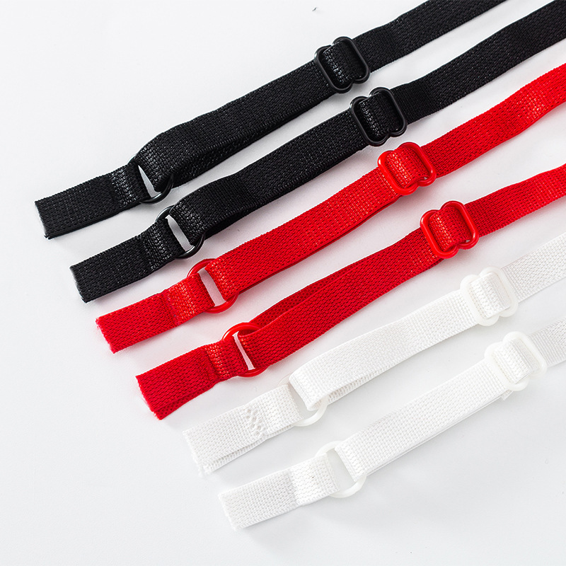 Ready Stock Adjustable Colorful Finished Shoulder Straps Nylon Pajamas Elastic Band Intimates Elastic Band Suspenders Adjustable Bra Straps