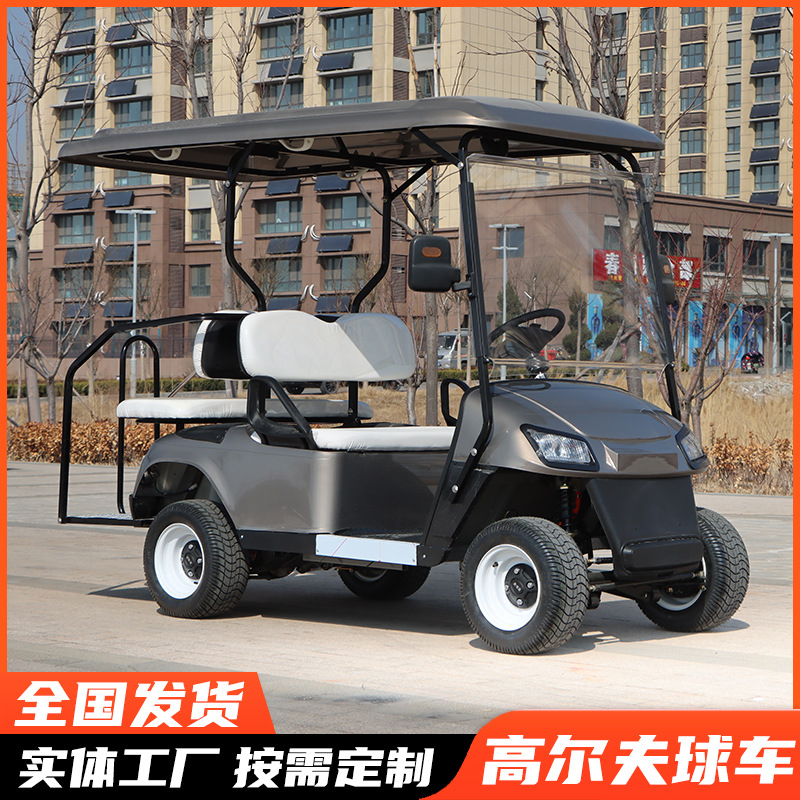 Electric Golf Cart Sightseeing Car Scenic Spot Tourist Swing Car Viewing Rv 4-6-Seater Electric Golf Cart