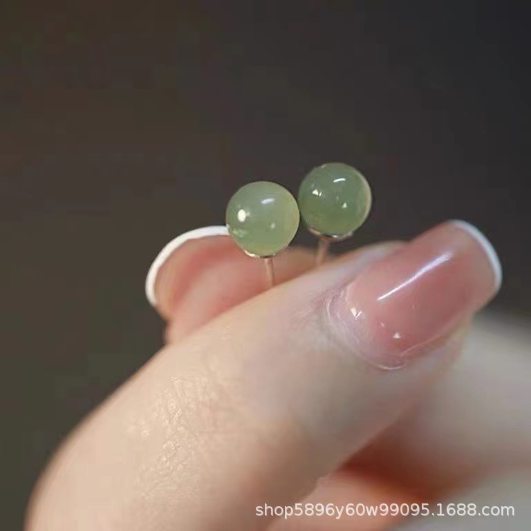 2024, серьги из серебра S925 с авантюрином, модные, натуральные серьги из нефрита, супер фея, ретро серьги из хризопраза, стерлинговое серебро