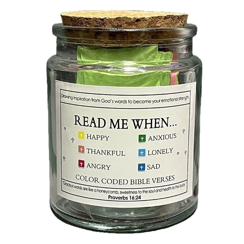 Bible Bottle Wishing Bottle Verse Jar New Product Cross-Border Holiday Creative Gift Manufacturer Direct Supply Large Quantity Negotiation