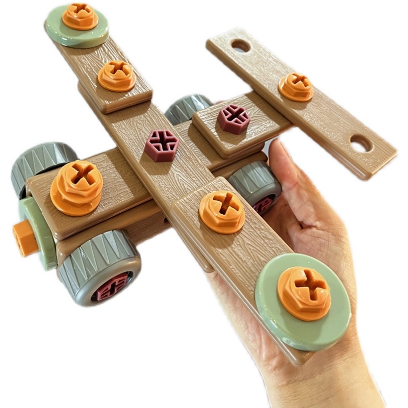 Children Boys Girls Educational Disassembly and Assembled Toys Screw Building Repair Building Block Toys Electric Screwdriver