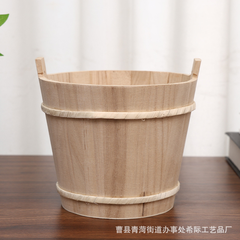 Поставки завода, деревянное круглое открытое ведро, большая емкость, ведро для хранения ароматерапевтических камней, игрушечное ведро
