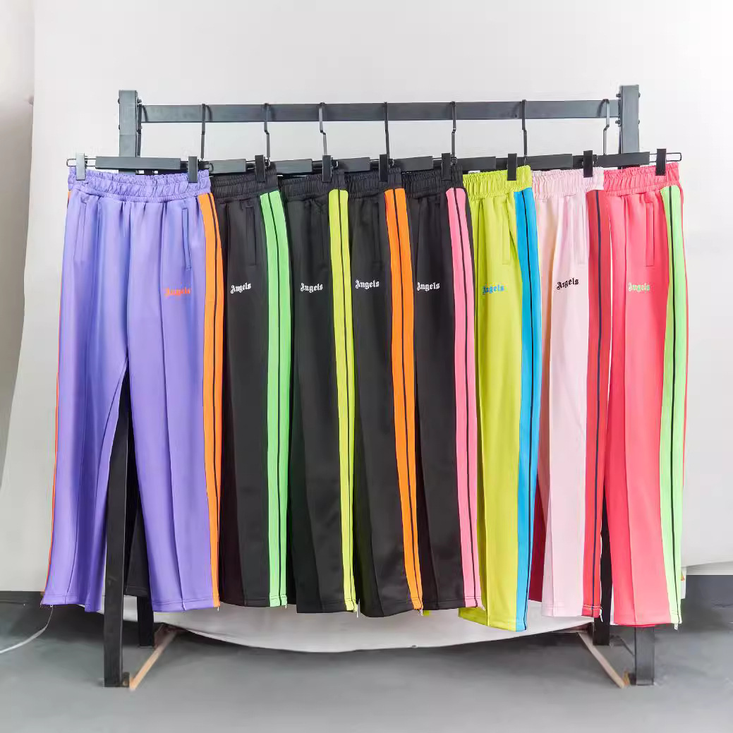 Spring and Autumn Angel Side Stripe Retro Loose Trendy Drawstring Sweatpants School Uniform Pants Long Pants Men's Casual Pants Sweatpants