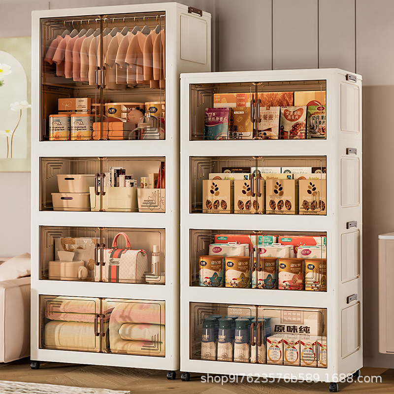 Free Installation Household Simple Baby Wardrobe Children's Clothes Storage Box Baby Wardrobe Plastic Storage Cabinet