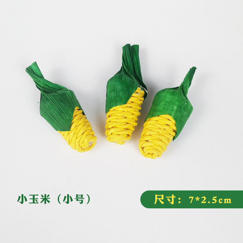 Pet Rabbit Braided Molar Teeth Solver Toy Straw Braided Radish Guinea Pigs Totoro Cat Hand-Braided Carrot Toy