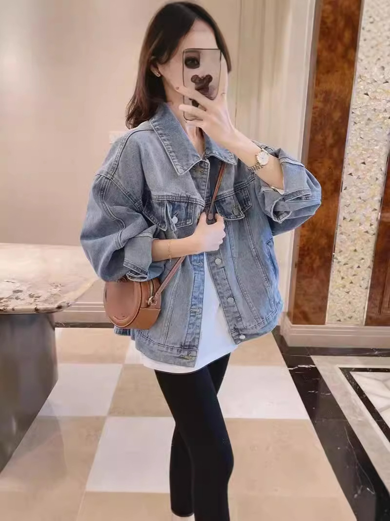 2024 New Korean Style Casual Short Small Fragrant Style Denim Coat Women's Spring and Autumn Design Sense Niche Trendy ins