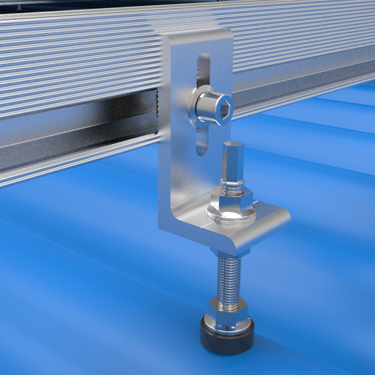 Solar Bracket L-Angle Photovoltaic Bracket L-Foot Lfootlfeet Solar Photovoltaic Roof Bracket for Roof Use