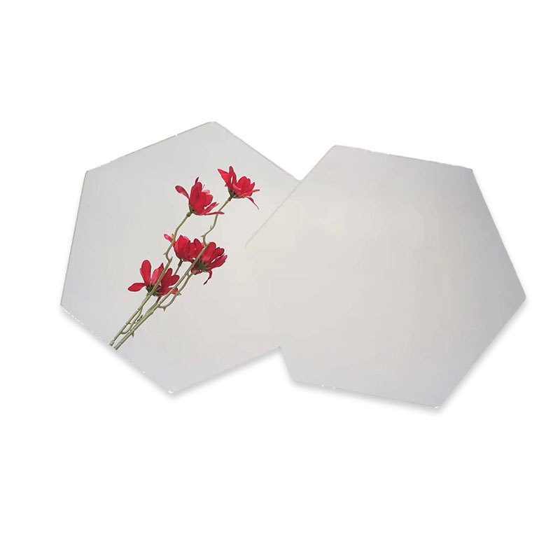 Factory supply edging irregular bathroom glass lens dormitory study wall decorative mirror