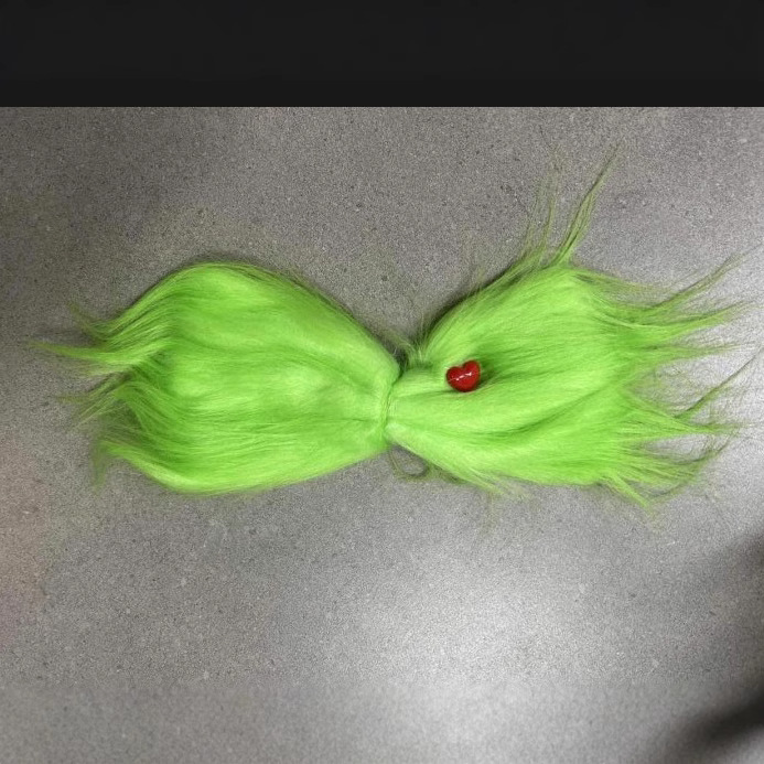 Новые рождественские украшения, обувь для взрослых с зеленым волосом