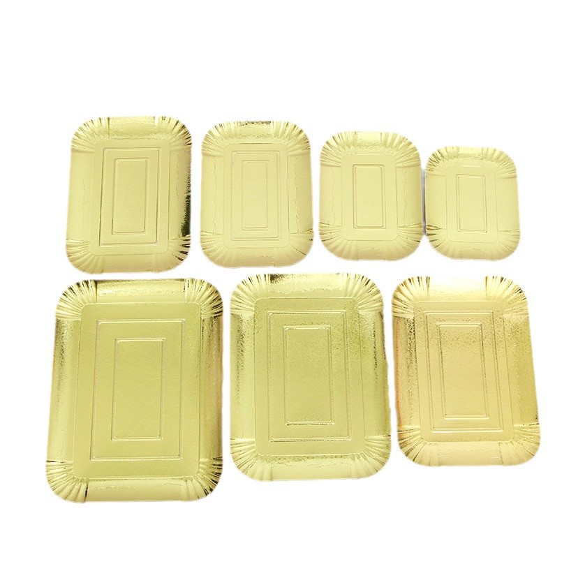 Party Disposable Paper Plate Cake Plate Thickened Paper Plate Children's Birthday Party Plate Wholesale