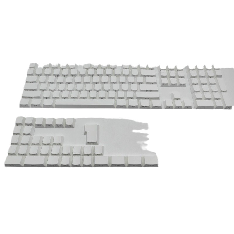 Side Engraving Talisman Translucent Original Height Two-Color Injection Molded White High Content Pbt Sublimation Side Engraved Keycaps