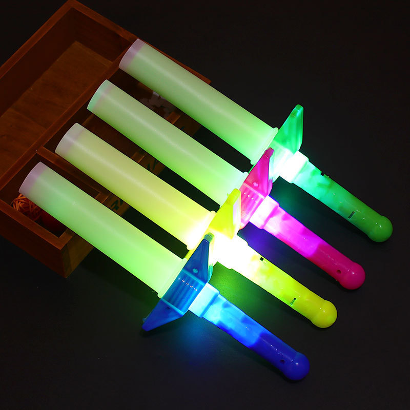 Luminous Four-Section Stick Hot Selling Large Shrink Stick Luminous Stick Flash Stick Four-Section Telescopic Fluorescent Stick Manufacturer Wholesale