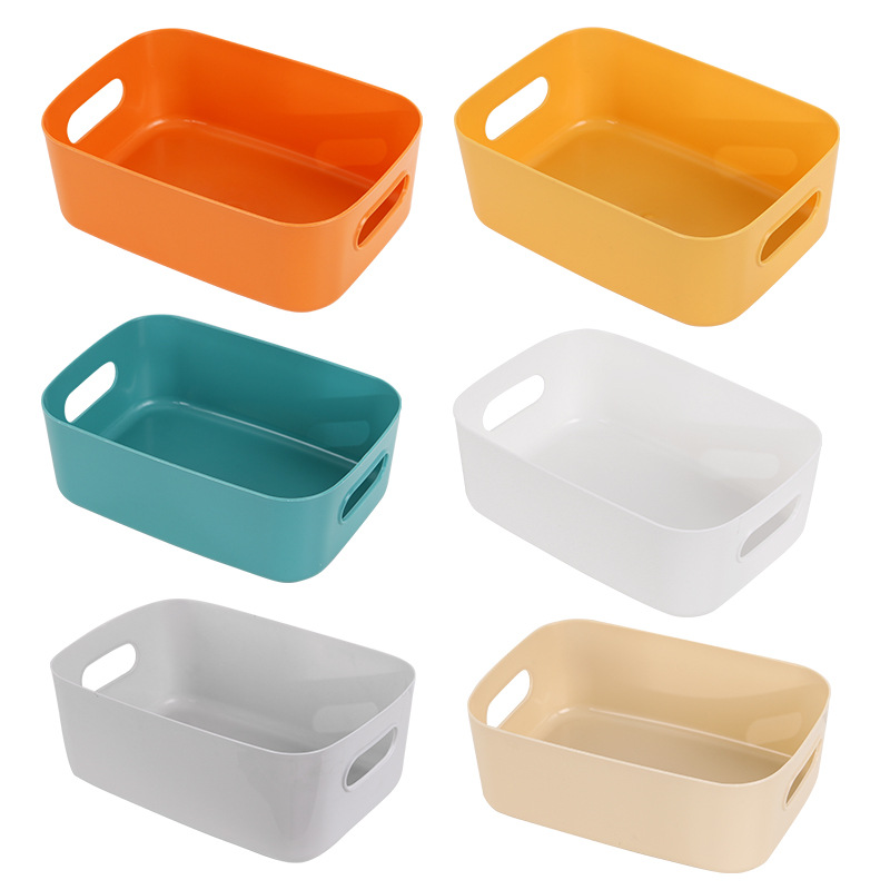 Japanese-style sundries storage box desktop plastic box cosmetic finishing box kitchen storage box snack storage basket