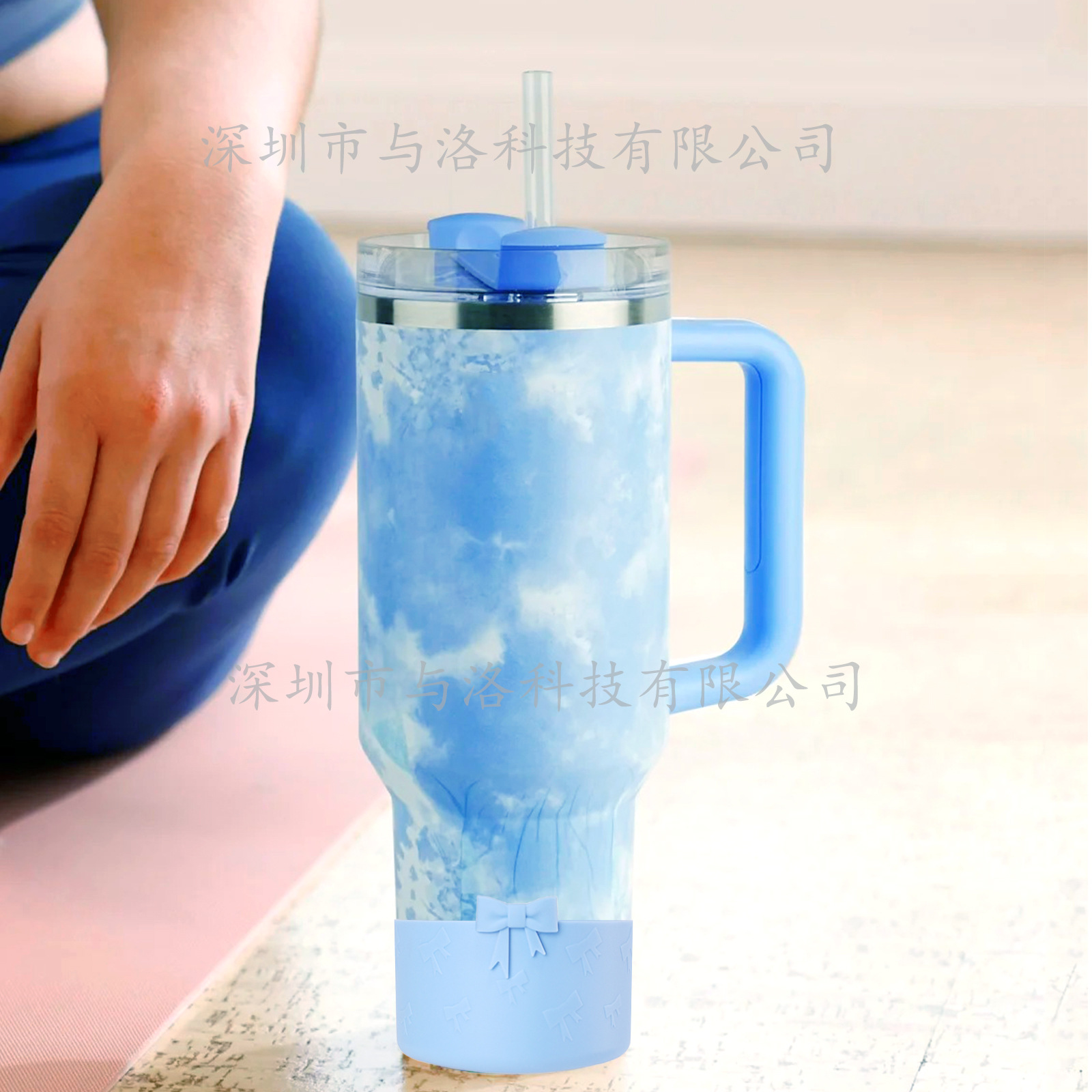 Bow 7.5Cm/12-40Oz Universal Cup Cover Cross-Border New Silicone Cup Cover Non-Slip Insulated Cup Cover Base