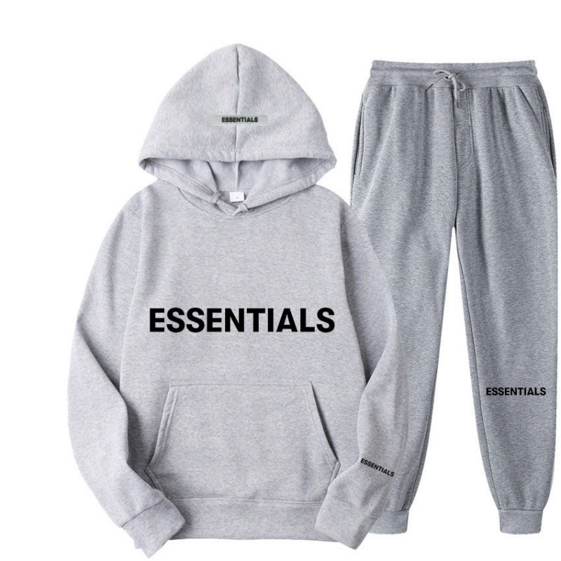 Fear of God Essentials New Sweatshirt Men's and Women's Multi-Line High Street Fashion Brand Autumn and Winter Two-Piece Set