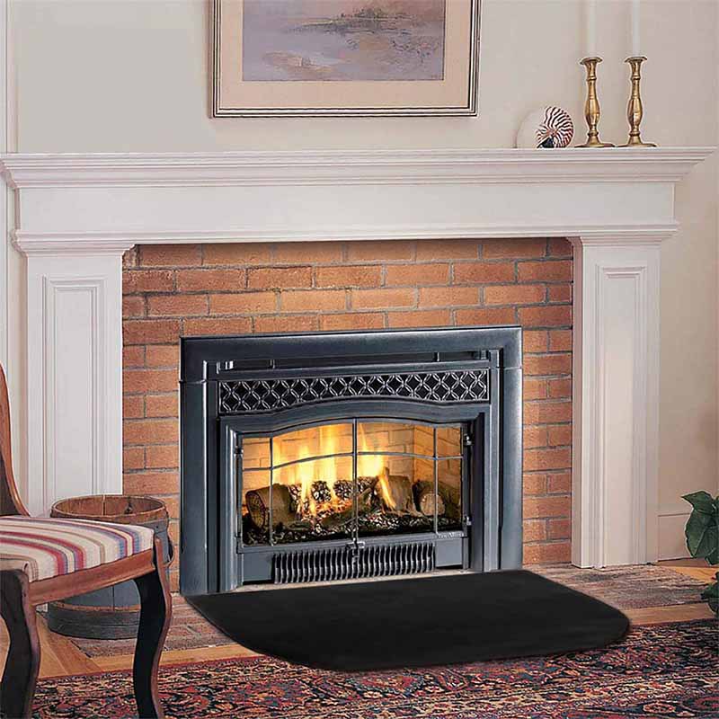 Semi-circular fireplace fireproof mat for wood stove fireplace carpet protection fireplace silicone flame retardant mat fireplace insulation blanket