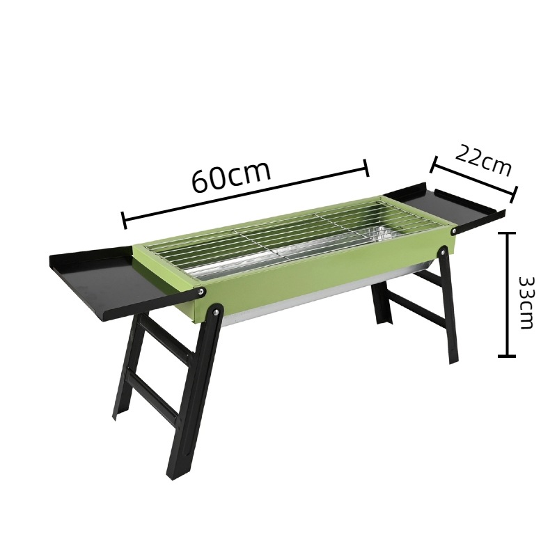 Barbecue Grill Outdoor Barbecue Charcoal Household Oven Folding Convenient Oven A Complete Set of Tools for Hair