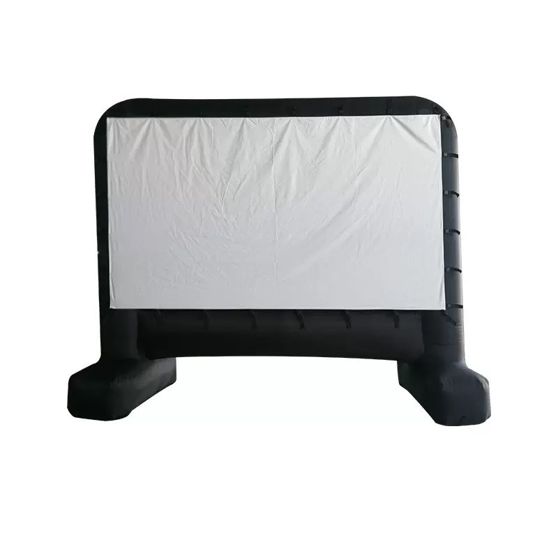 Factory direct large outdoor activities folding inflatable projection movie projection screen convenient movable curtain