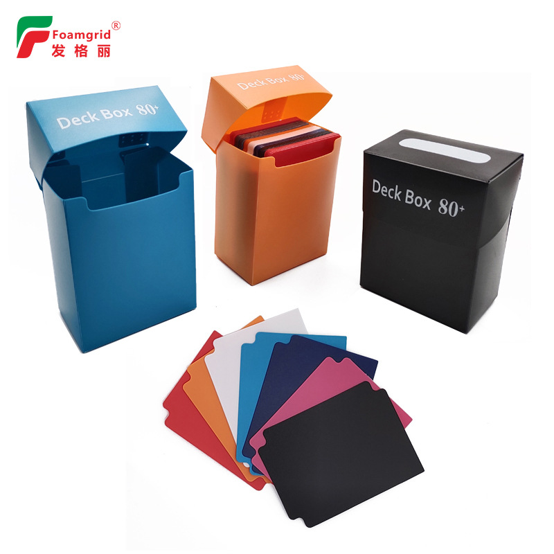 Pp Card Box Full Cover Tabletop Game Card Box Board Game Card Box Magic Card Star Card Storage Box 80+100+