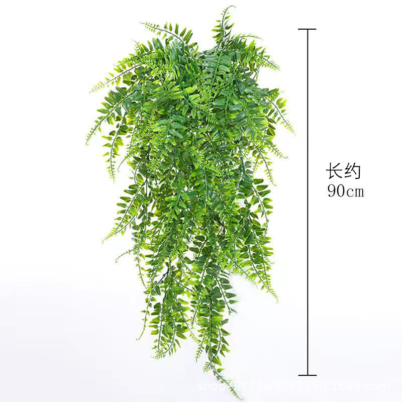 Amazon Artificial Wall-Mounted Persian Grass Rattan Artificial Hanging Fern Vine Hanging Green Plastic Plant