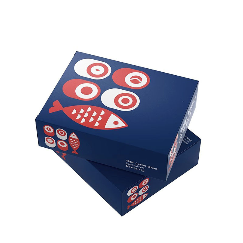 Packaging color box custom small batch printing white card cosmetics products high-grade hardcover heaven and earth cover gift box custom