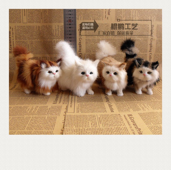 Симуляция кошки, набор симулированных кошек, четыре комплекта, пять кошек, кросс-браузерные продукты, симулированные кошки, цветочные кошки, подарки