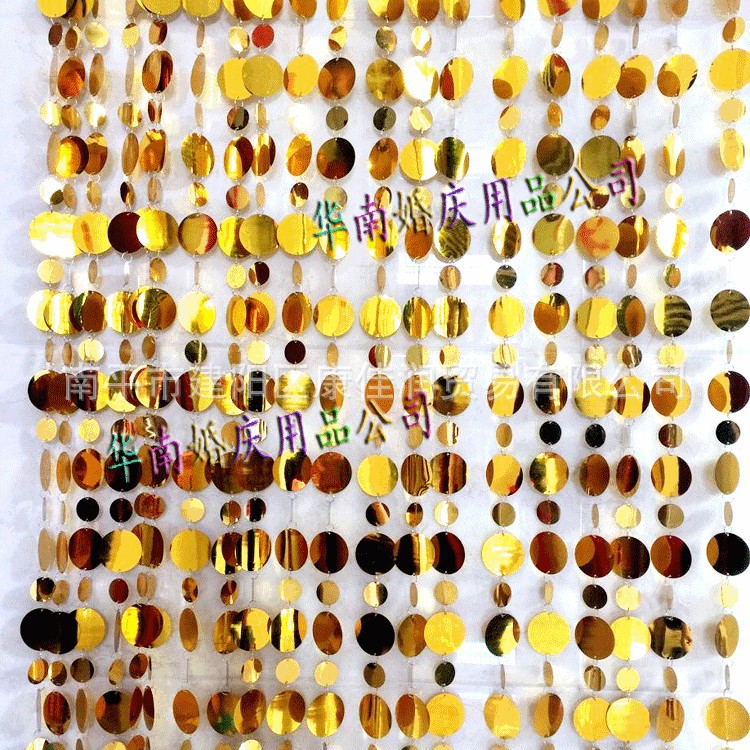 Sequin String Sequin Curtain Gold and Silver Sequin String 3+5cm Decorative Wedding Sequin Curtain