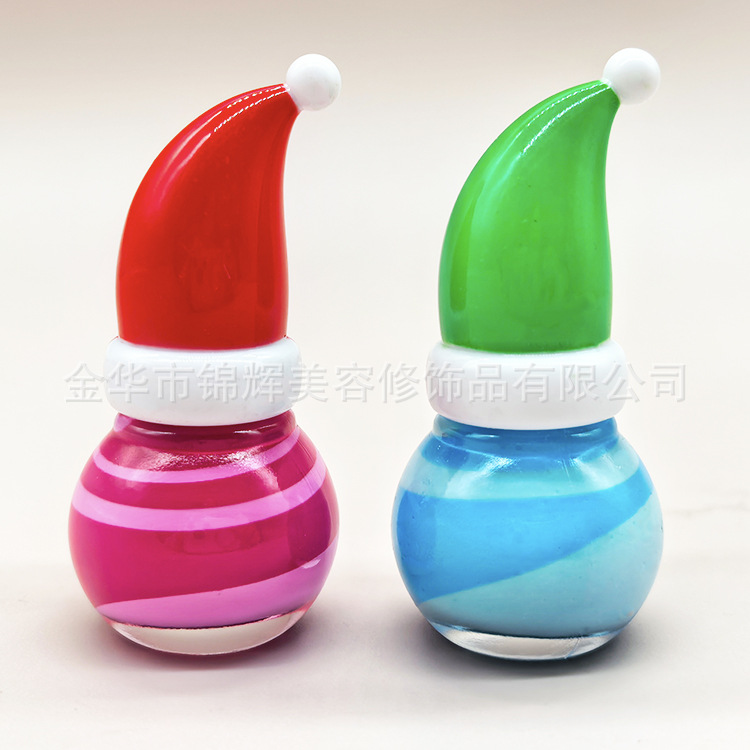 For Export Only Christmas Water-Based Nail Polish Christmas Hat Spiral Nail Polish
