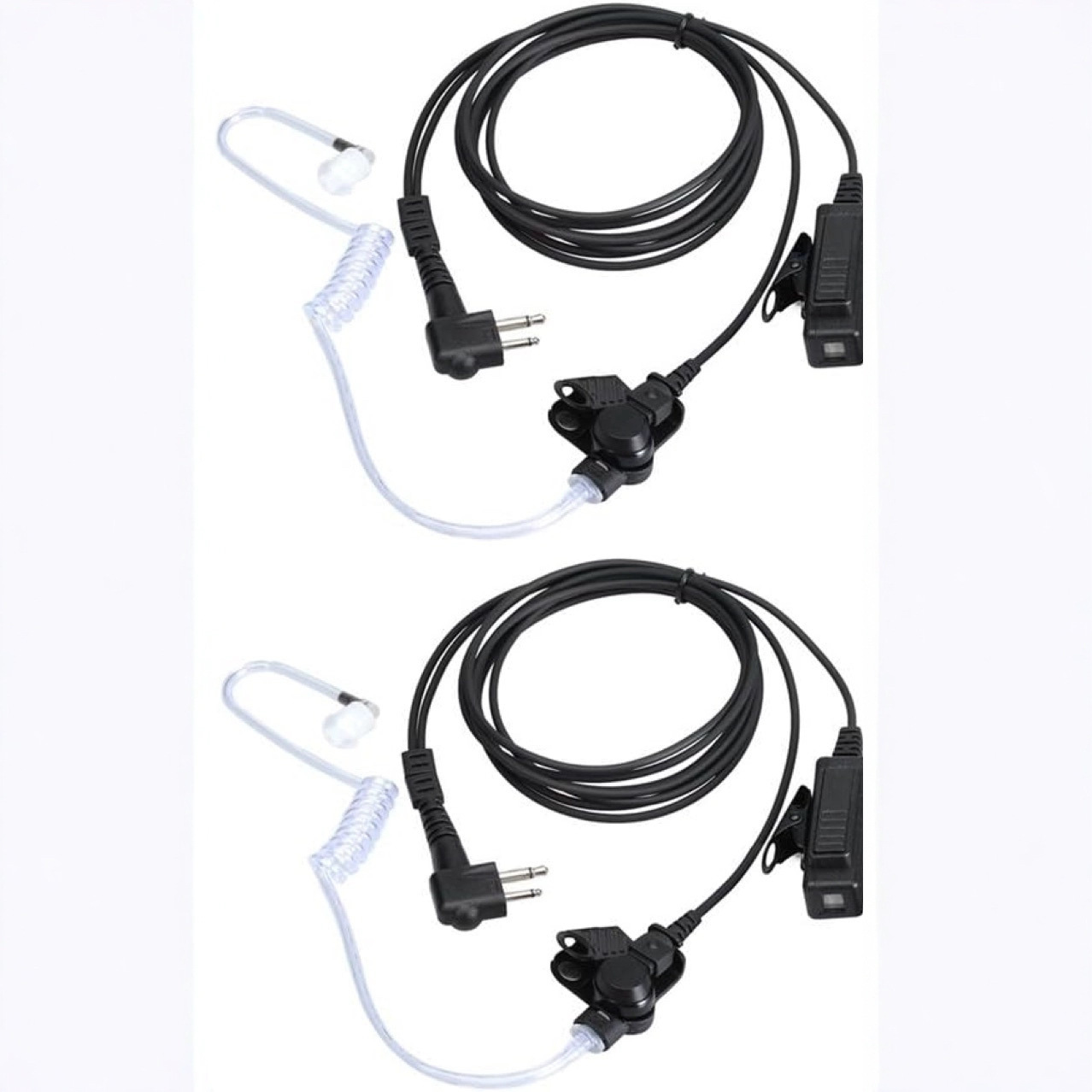 2 compatible Motorola walkie-talkie headset 2 pin sound tube CP200 GP2000 XU1100 PRO PPT