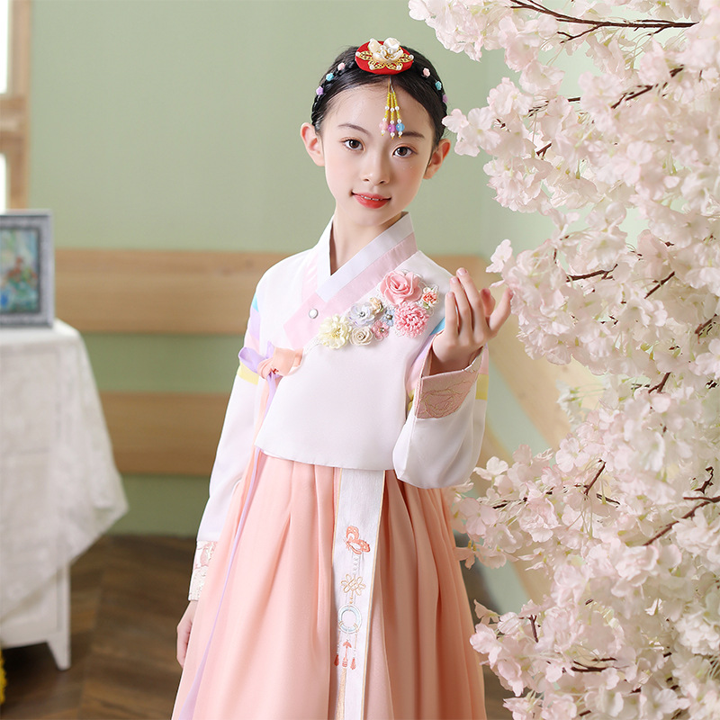 New Girls' Hanbok Ethnic Clothing Korean Clothing Student Performance Hanbok Festival June 1 Performance Dress