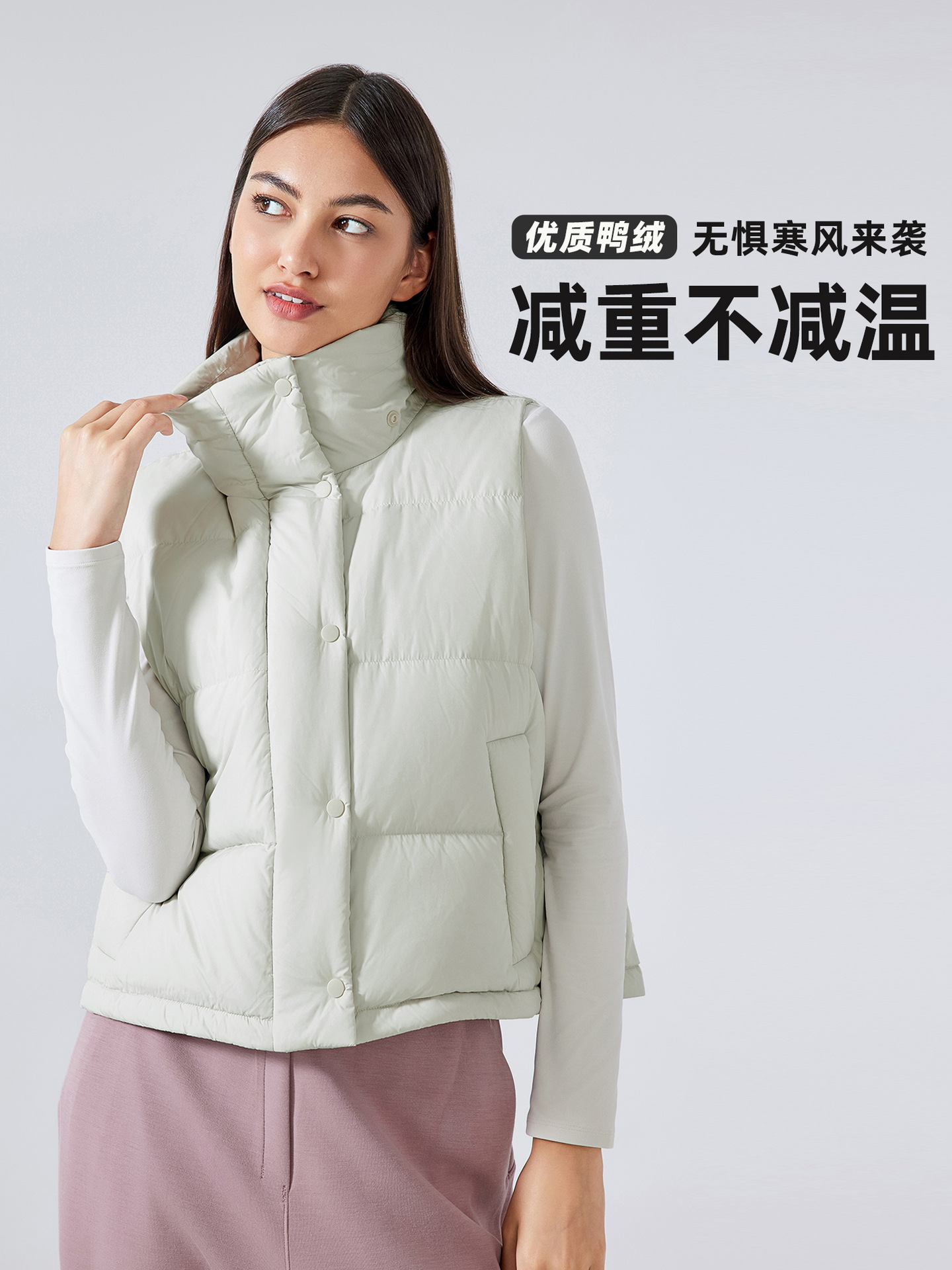 Winter New Stand Collar down Jacket Vest Women's Short Work Clothing Casual Detachable Hooded Warm Jacket Daw159