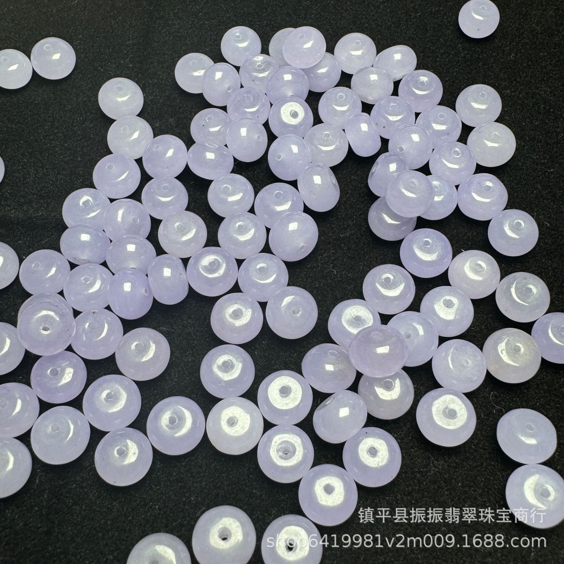 Taro Purple 8mm Abacus Beads Loose Beads Wholesale DIY Jade Jewelry Accessories Bracelet Necklace Safety Buckle Jade Spacer