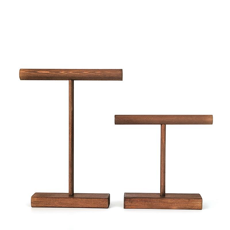 Simple Solid Wood Bracelet Stand Jewelry Props Necklace Display Stand Children's Hand String Head Rope Storage Rack Hanging Bracelet Shelf