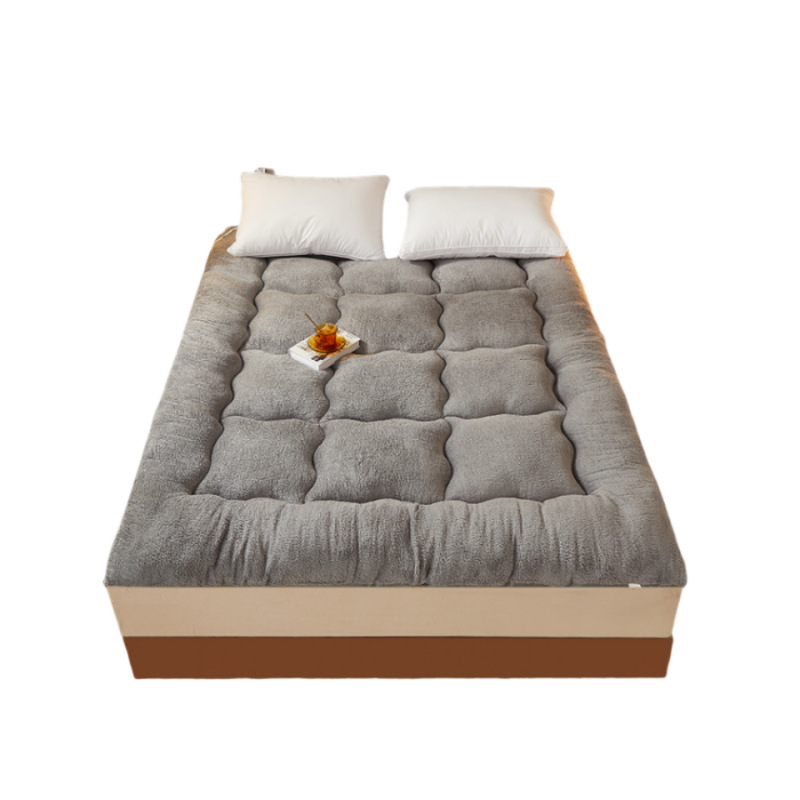 Lamb velvet mattress padded warm cushion student dormitory single double. m Foldable Soft Mattress Cushion
