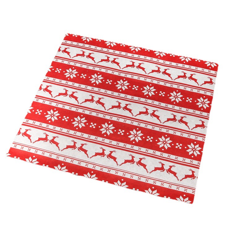 Custom Hamburger Paper Oil Absorbing Oil-proof Baking Snacks Fries Pad Paper Tray Hamburger Oil-proof Paper