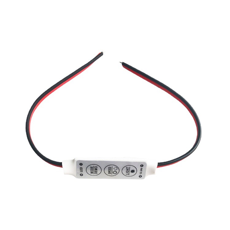 Manufacturer's Luxury Three-Button Monochrome Dimming Controller Flash Controller Button Small Flash Strip Led Light Strip Control