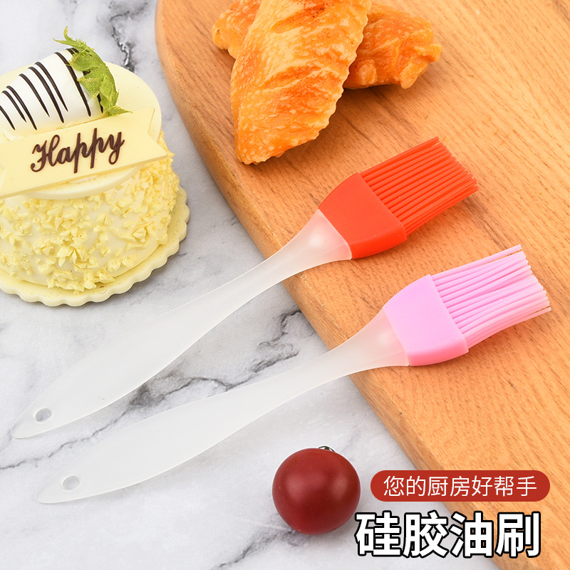 Silicone Oil Brush Small Split Barbecue Brush Kitchen Household Seasoning Brush High Temperature Resistant Baking Brush Cake Oil Brush