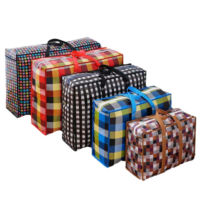 Cross-border Large Capacity Moving Bag Thickened Clothes Quilt Storage Bag Moving Large Folding Packing Duffel Bag Waterproof