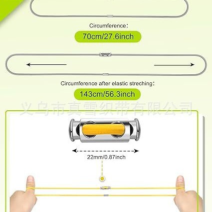 Rope Buckle Adjustment Trash Can Bag Elastic Rope Multi-Purpose Garbage Bag Anti-Falling Fixed Elastic Rope Fixing Belt