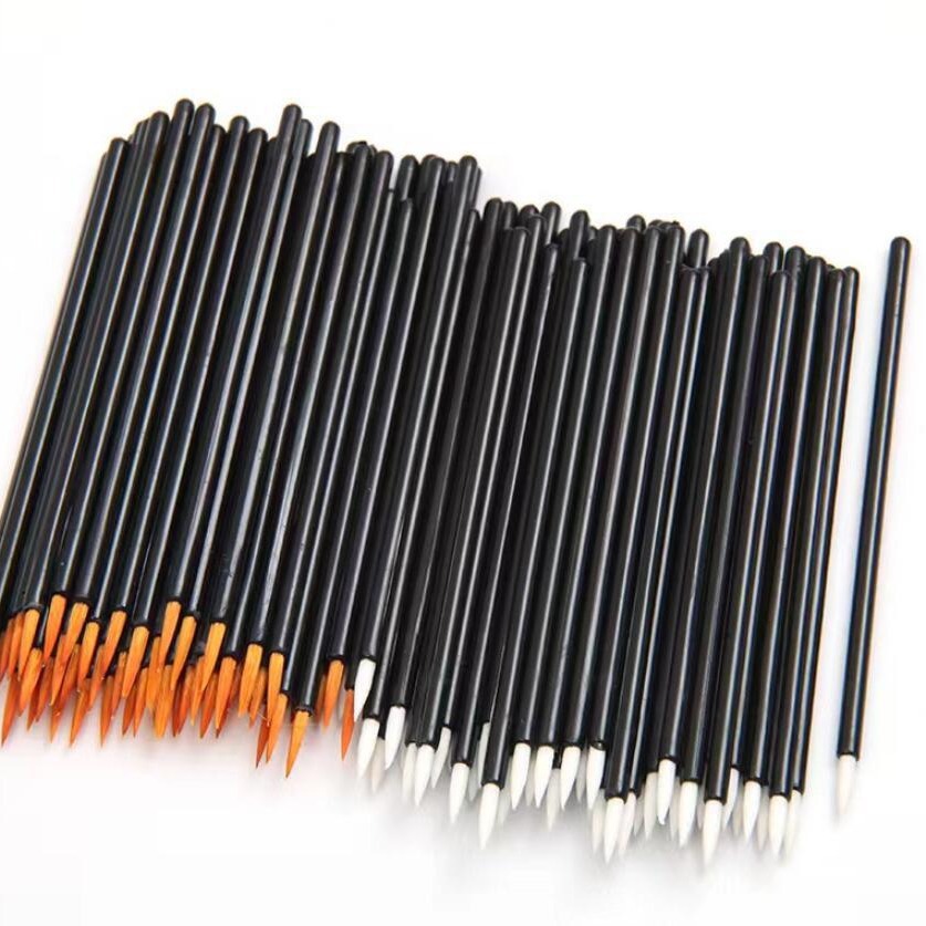 Julong Wholesale Disposable Eyeliner Brush Waterproof Fiber Lip Pen Portable Makeup Brush Nylon Eyeliner Brush