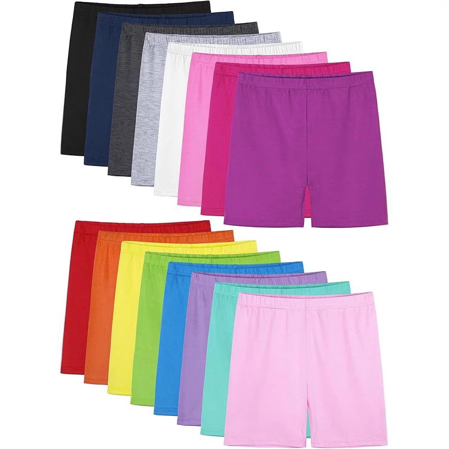Girls Dance Shorts Toddler Bicycle Biker Security Pants Children's Insurance Pants Multicolor Girls Clothing Cross-Border
