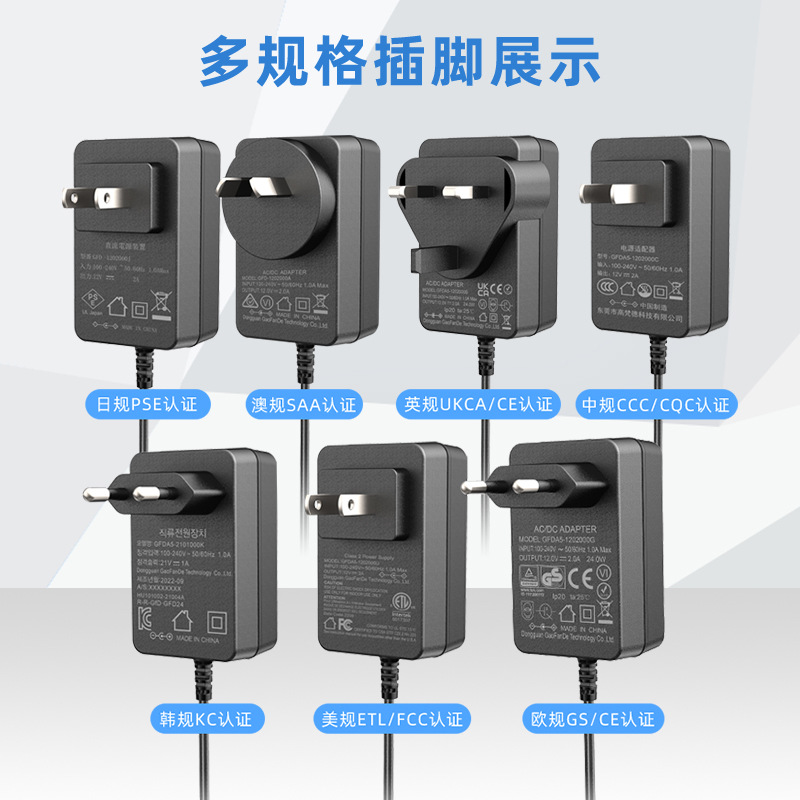 24v1a power adapter CQC CCC US ETL European CE power LED lamp certification 24v1a adapter