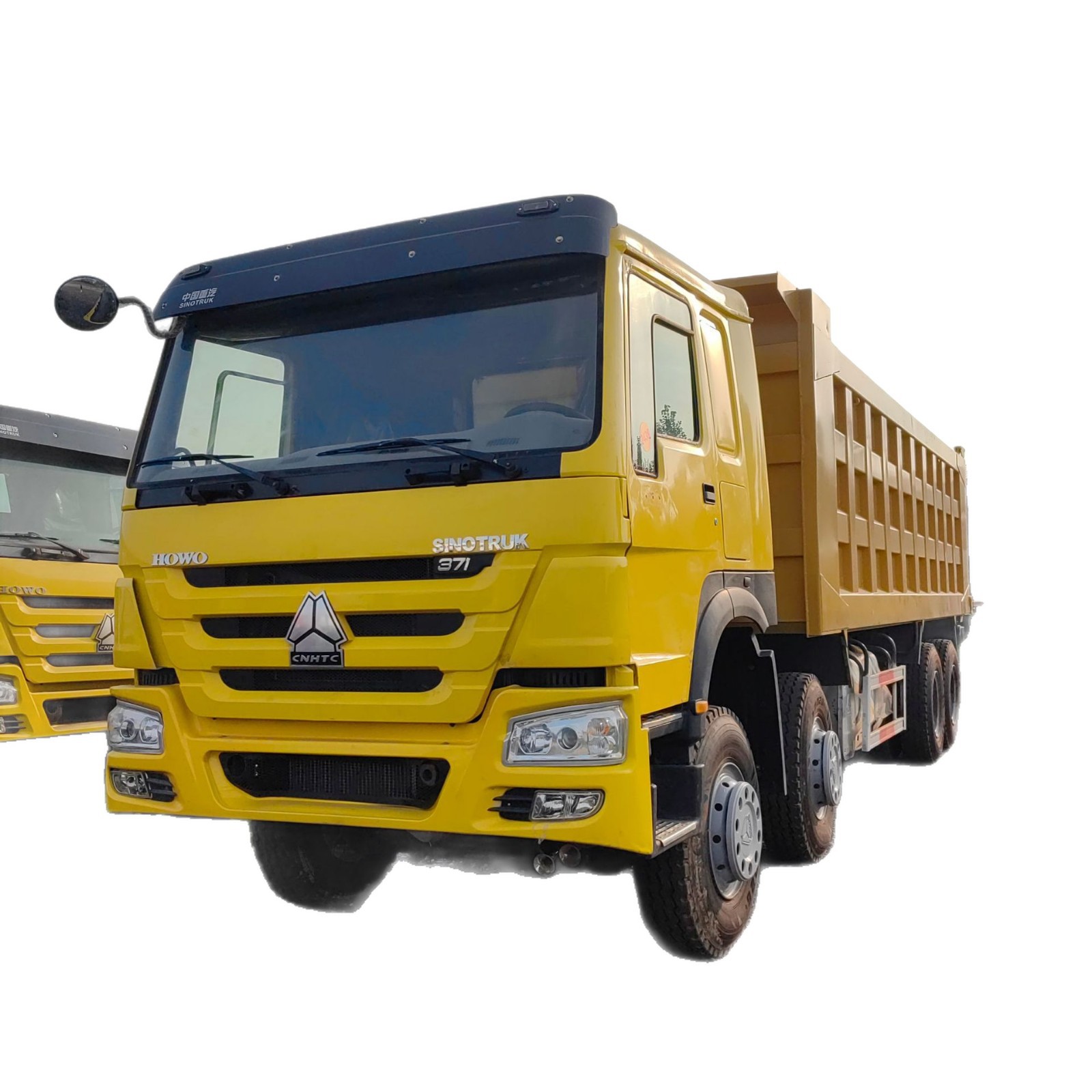 Cross-Border Supply of Howo 371/375 Dump Trucks from 4 Countries, Howo 8X4 Dump Trucks with 375 Horsepower