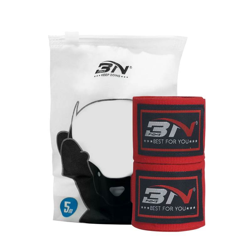 BN Cross-border Boxing Band Adult Children Training Sweat Absorbing Band Sports Fight Muay Thai Boxing Wrapping Hand Band Wholesale