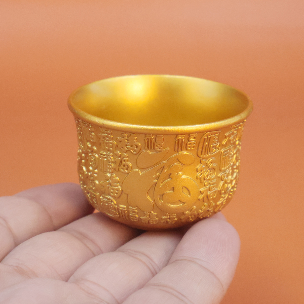 Домашний чайный кубок для подношения Богу богатства, кубок для воды, семь для восьми для богатства и винный кубок