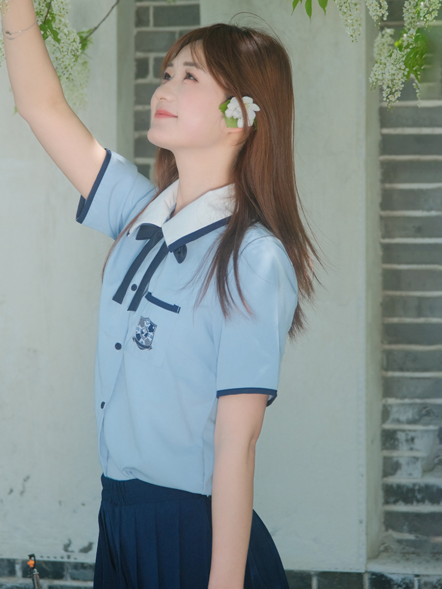 2025 New Style Xingna School Uniform Short-Sleeved Summer Junior High School and High School Class Uniform Graduation Season Performance Uniform Jk Uniform Suit