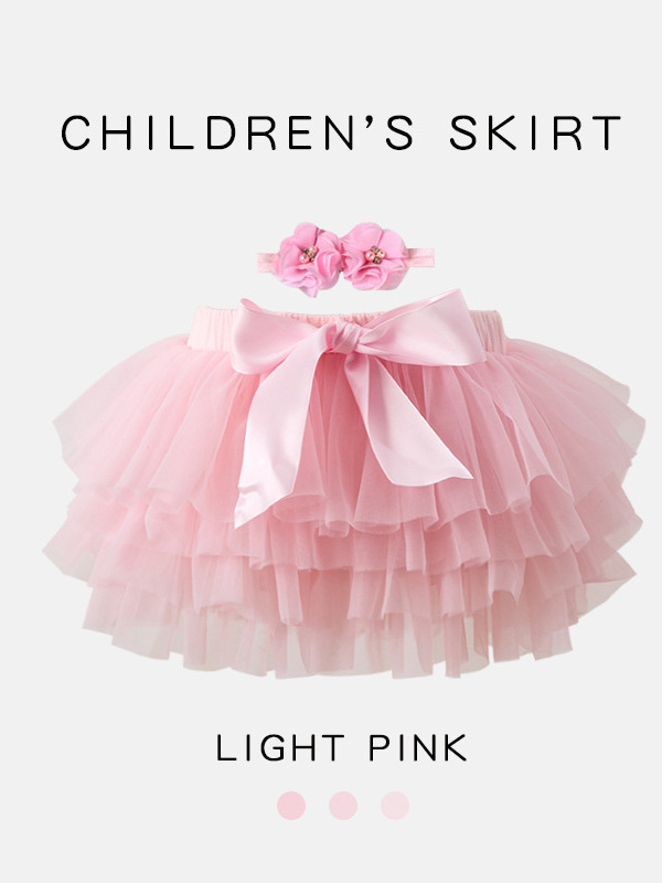 Ins Kidsren's Clothing Infant Kidsren's Skirt Baby Skirt Butt Pants Girls Short Skirt 2-Piece Set Girls Bottoming Skirt Tutu Skirt