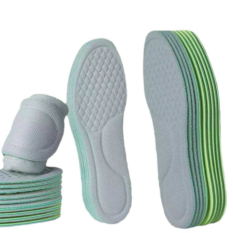 Foot feeling Wormwood deodorant insole men and women super soft sports air cushion shock absorption long standing not tired anti-pain foot pain insole