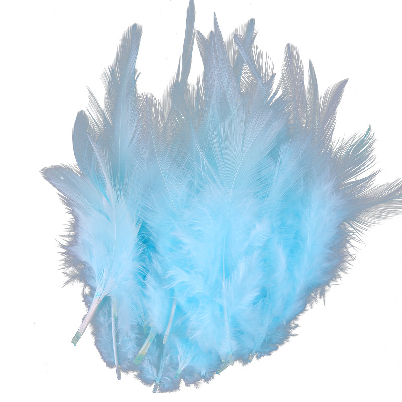 Factory direct diy handmade color feather chicken feather Crafts decorative feather accessories clothing accessories